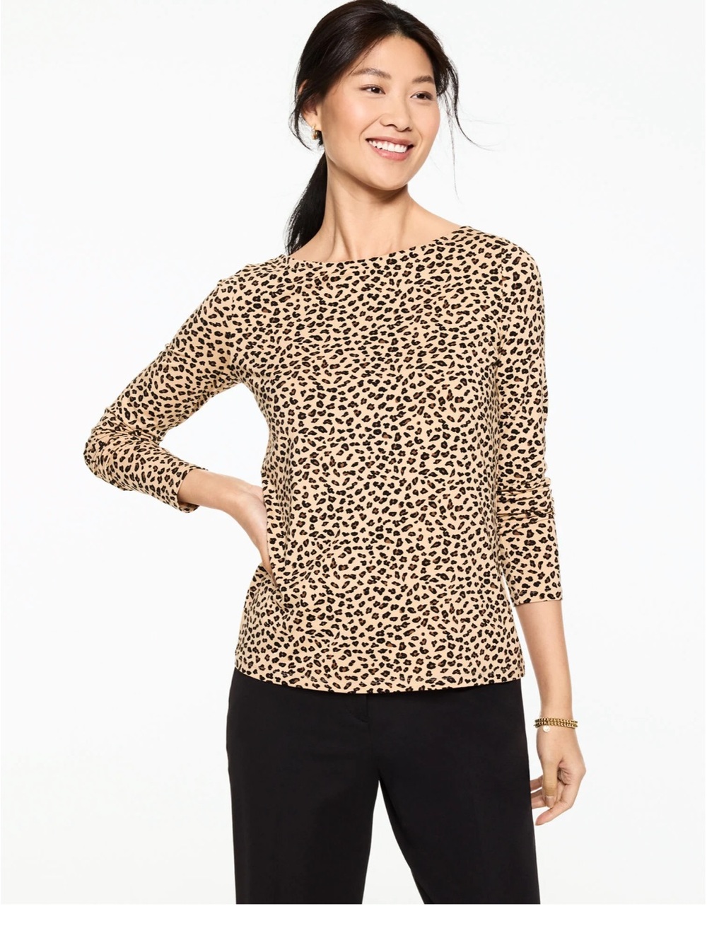 Talbots Ballet Neck Top